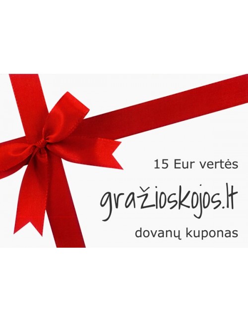 15 eurų vertės dovanų kuponas